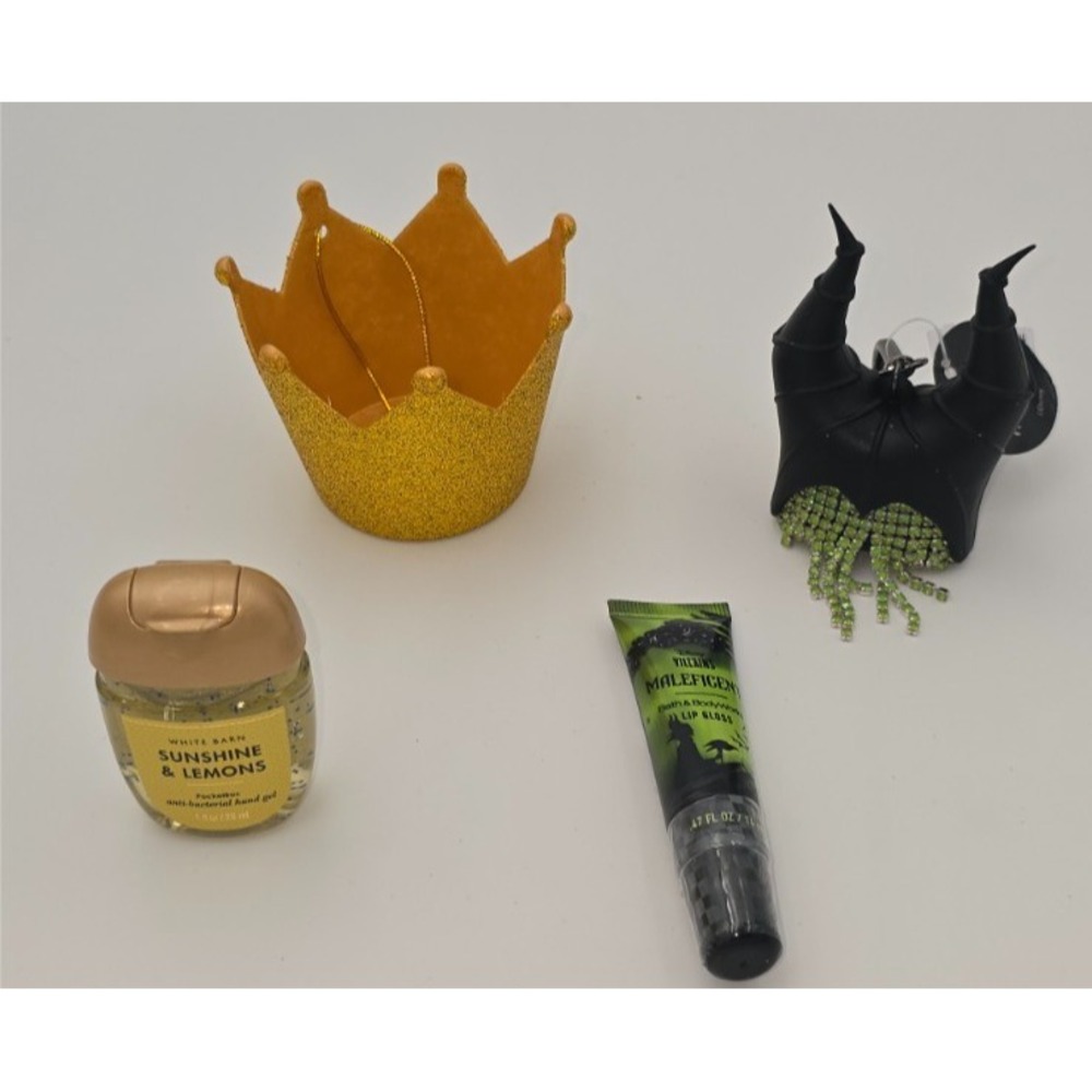 Bath & Body Works DISNEY Villians Maleficent Pocket Bac Holder & lip gloss set - Picture 3 of 7